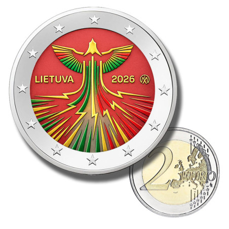 2 Euro Coloured Coin 2026 Lithuania Energy Independence
