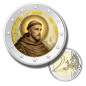 2 Euro Coloured Coin 2026 Italy 800th Anniversary of the Death of Saint Francis of Assisi
