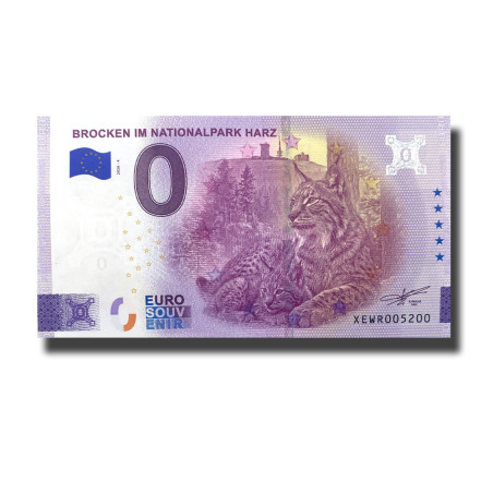 0 Euro Souvenir Banknote Brocken Im NationalPark Harz Germany XEWR 2026-4