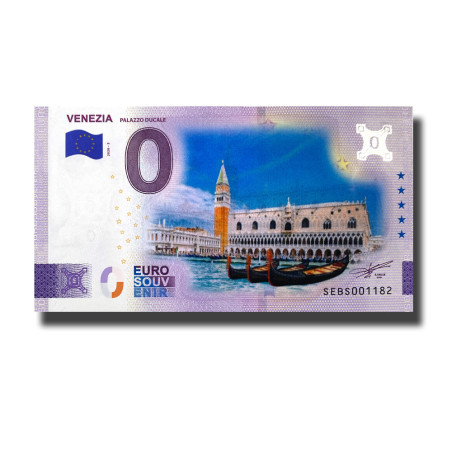 0 Euro Souvenir Banknote Venezia Palazzo Ducale Colour Italy SEBS 2026-3