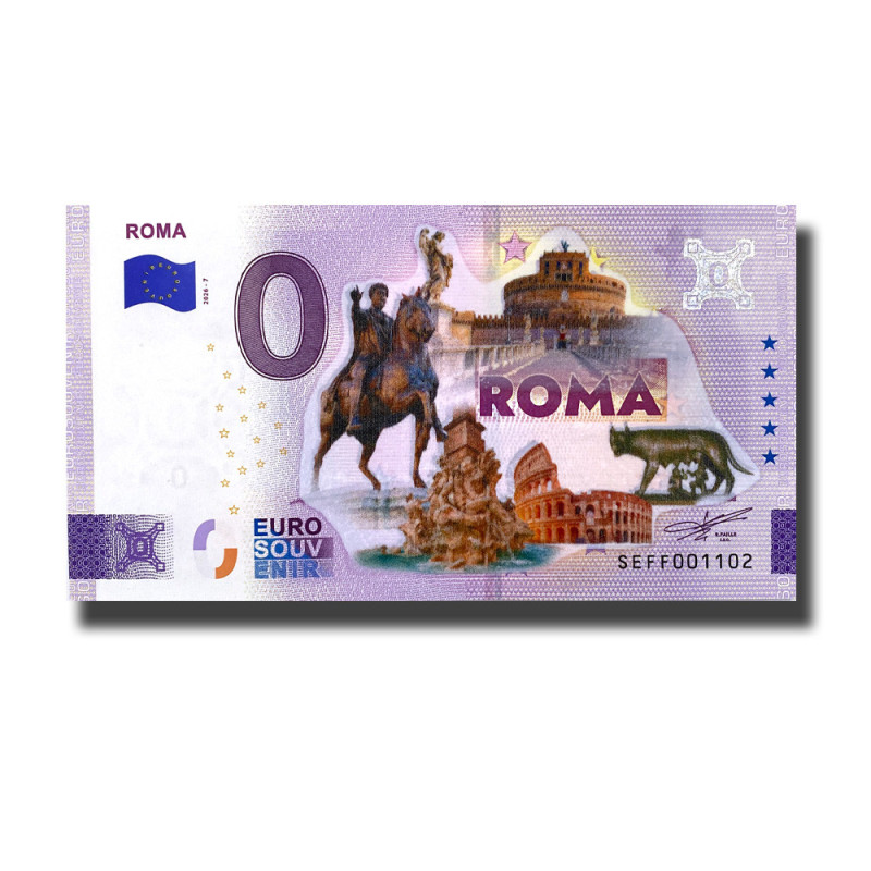 0 Euro Souvenir Banknote Roma Colour Italy SEFF 2026-7