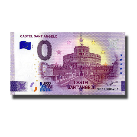 0 Euro Souvenir Banknote Castel Sant' Angelo Italy SEDR 2026-2