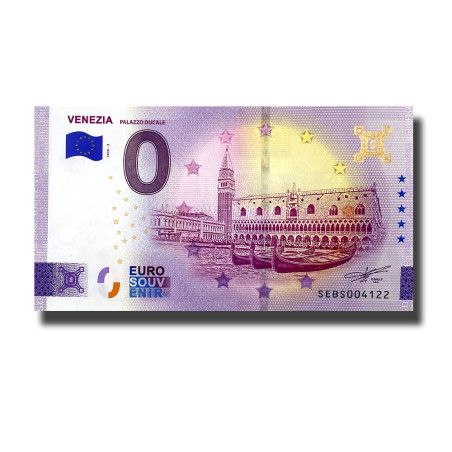Gold 0 Euro Souvenir Banknote Venezia Palazzo Ducale Italy SEBS 2026-3