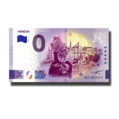 0 Euro Souvenir Banknote Venezia Carnevale Italy SEFL 2026-2