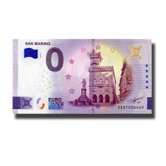 Gold 0 Euro Souvenir Banknote San Marino Italy SEDT 2026-5
