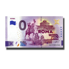 Gold 0 Euro Souvenir Banknote Roma Italy SEFF 2026-7
