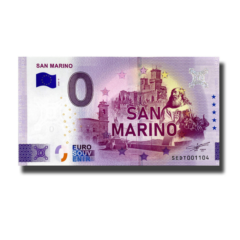 0 Euro Souvenir Banknote San Marino Italy SEDT 2026-6
