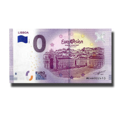 0 Euro Souvenir Banknote Lisboa Eurovision Portugal MEAR 2018-3