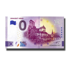 0 Euro Souvenir Banknote Oravsky Hrad Slovakia EEAK 2025-2