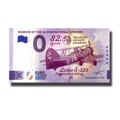 0 Euro Souvenir Banknote Museum of the Slovak National Uprising Slovakia EEAA 2026-11