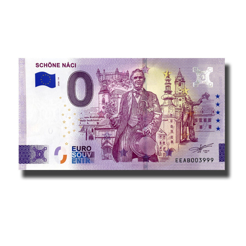 0 Euro Souvenir Banknote Schone Naci Slovakia EEAB 2026-14