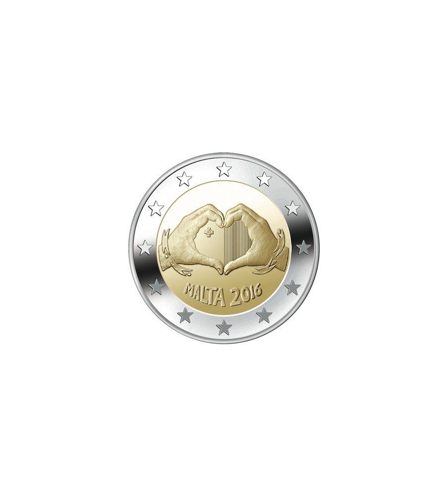 2016 Malta Love 2 Euro Commemorative Coin