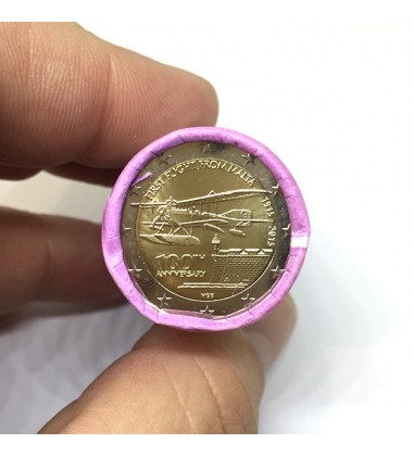 2015 Malta 2 Euro First Flight Coin Roll