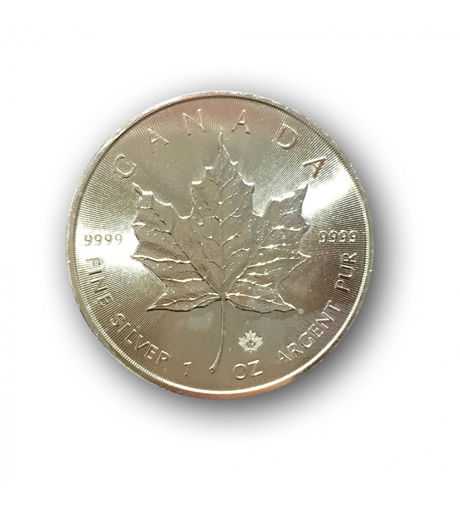 Canada Maple Leaf 5 Dollars Silver One Ounce Coin 1oz