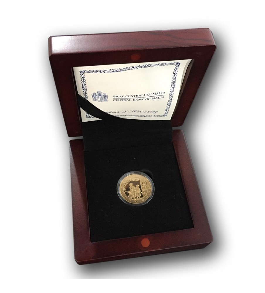 2012 Malta - €50 Antonio Sciortino  Commemorative Coin Gold - Proof