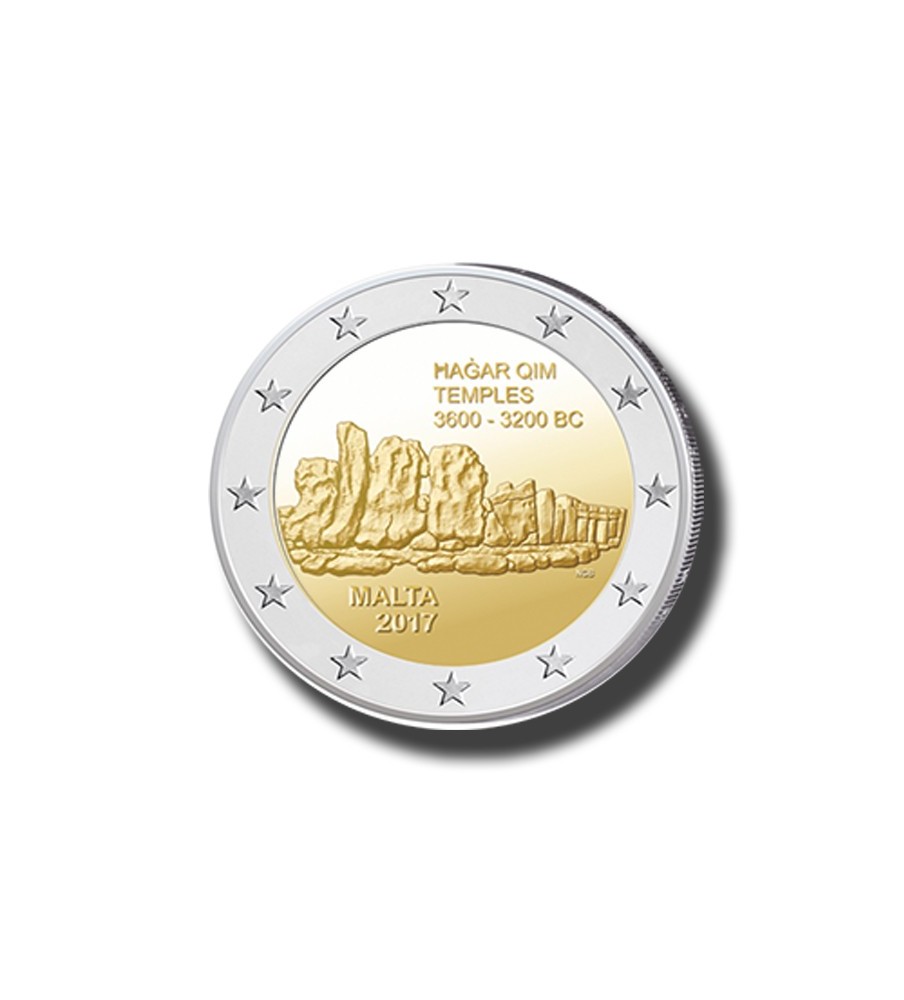 2017 Malta Hagar Qim 2 Euro Commemorative Coin