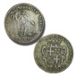 1741 - 1773 Pinto 15 Tari - Knights of Malta Silver Coin