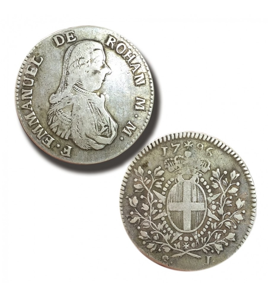 1796 De Rohan Scudo - Knights of Malta Silver Coin