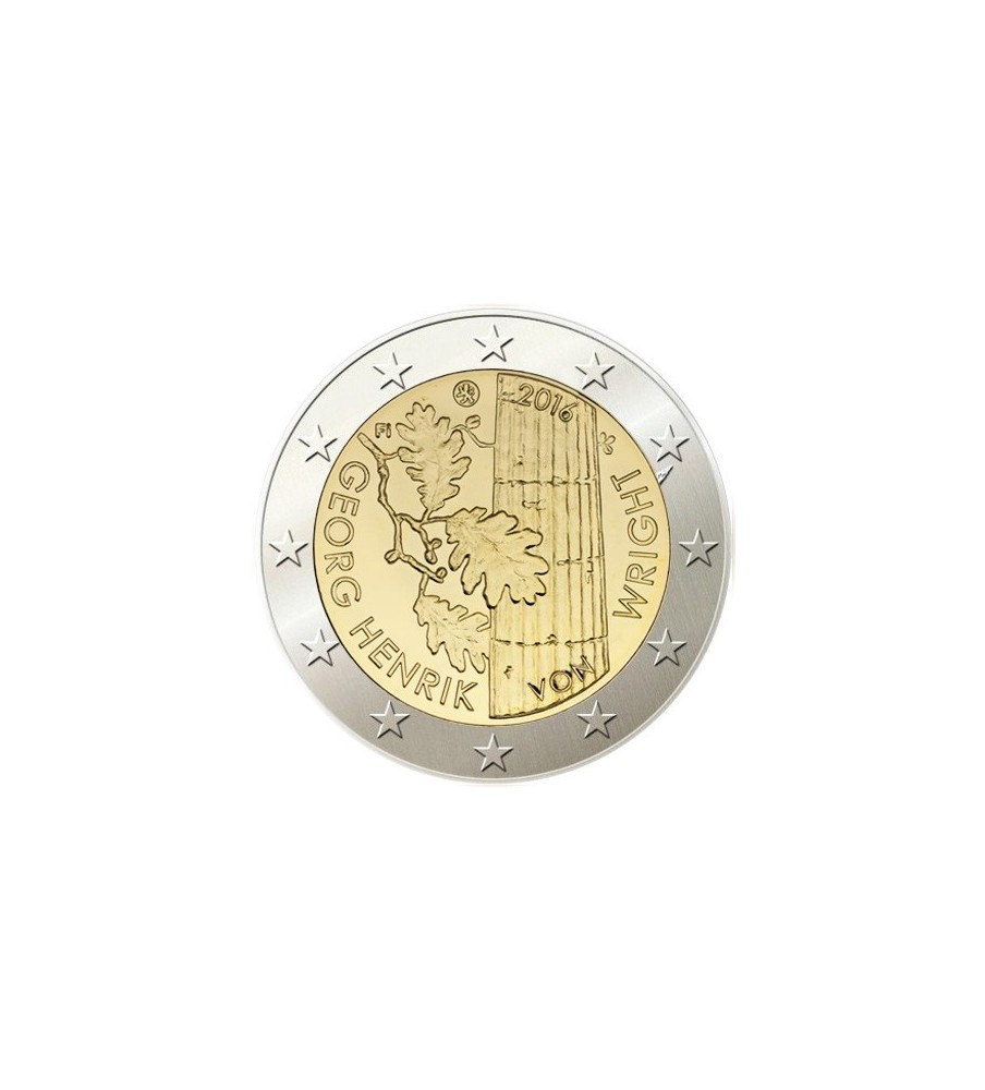 2016 Finland Georg Henrik Wright 2 Euro Commemorative Coin