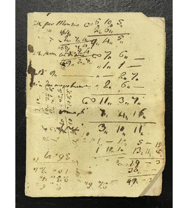 1827 Lunar Calendar Almanac Firenze