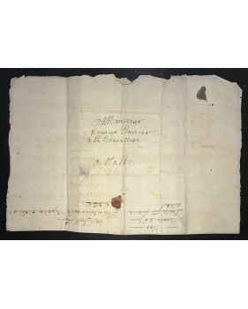1690 Entire Letter to Valletta Malta from France Pre Adhesive Postal History