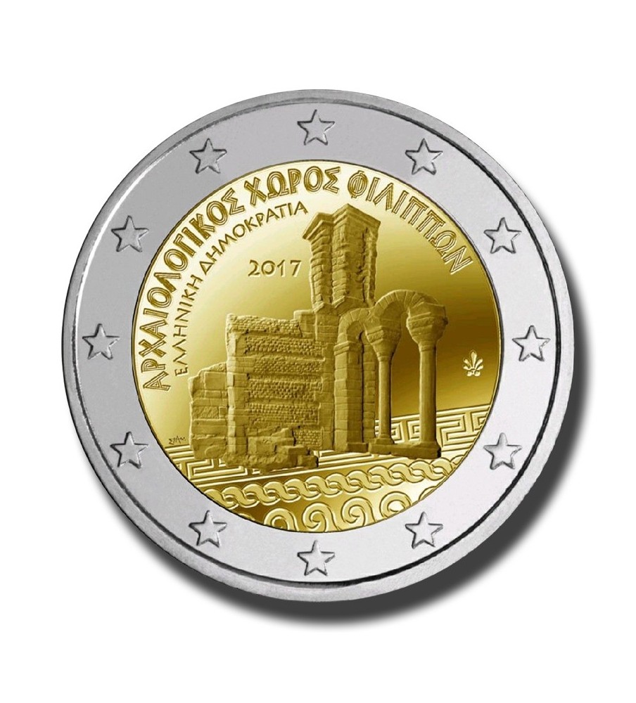 2017 Greece ARCHAEOLOGICAL SITE OF PHILIPPI 2 Euro Commemorative Coin