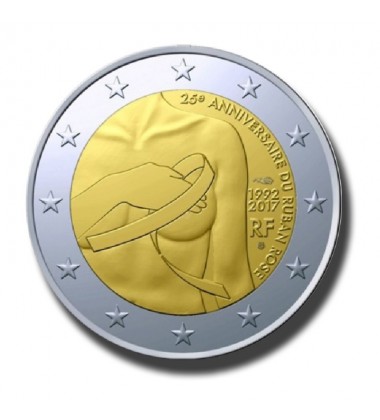 2017 France Breast Cancer Awareness 2 Euro Commemorative Coin