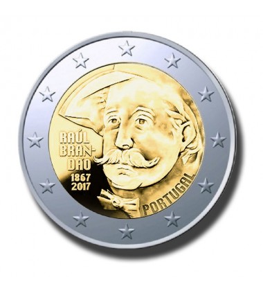 2017 Portugal Raul brandau 2 Euro Commemorative Euro Coin