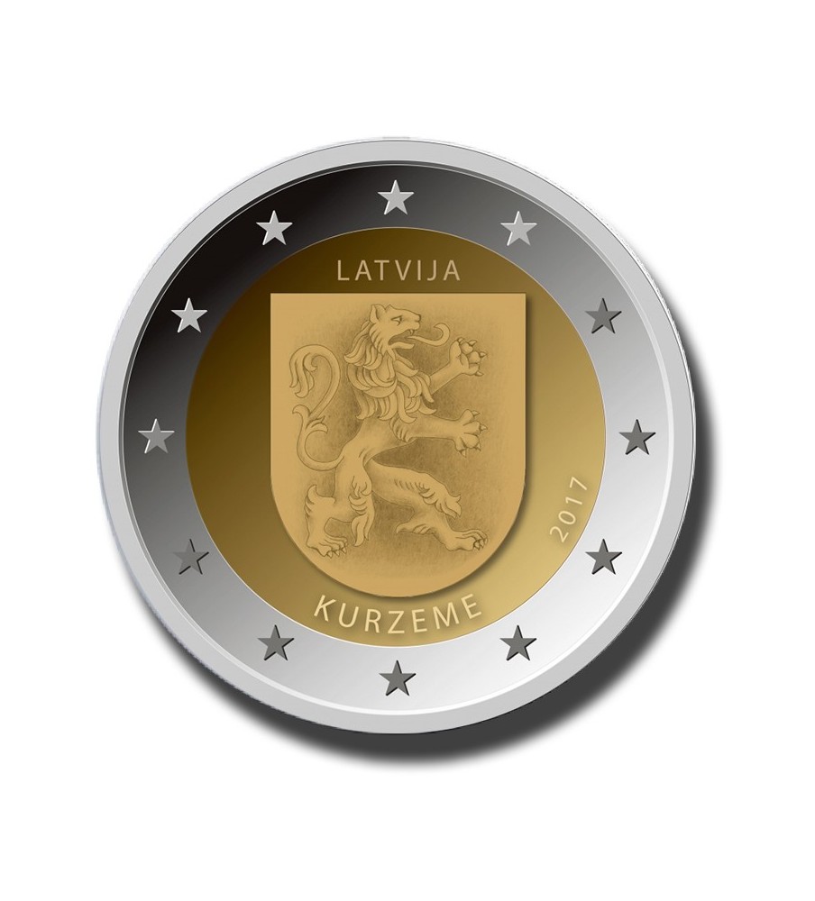 2017 Latvia Kurzeme 2 Euro Commemorative Euro Coin