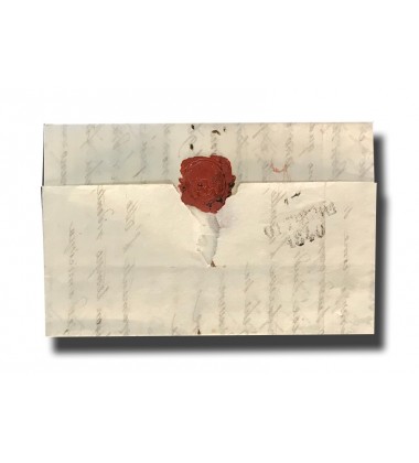 Entire Letter From Rome To Florence Adressed To Noble Baronessa Teresa Testaferrata
