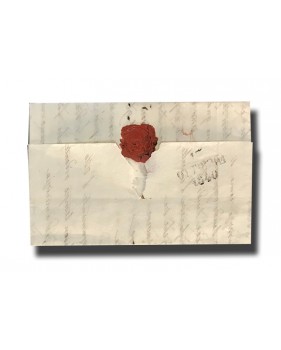 Entire Letter From Rome To Florence Adressed To Noble Baronessa Teresa Testaferrata