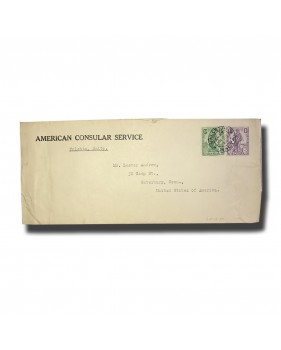 1926 Malta Cover Postal History American Consular Service
