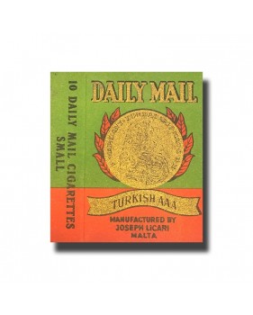 Daily Mail Joseph Licari, Malta Turkish AAA Cigarettes 70 x 48 x 16mm