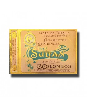 Sultan C. Colombos Ltd. Malta & Cairo Egyptian Cigarettes 97 x 72 x 17mm