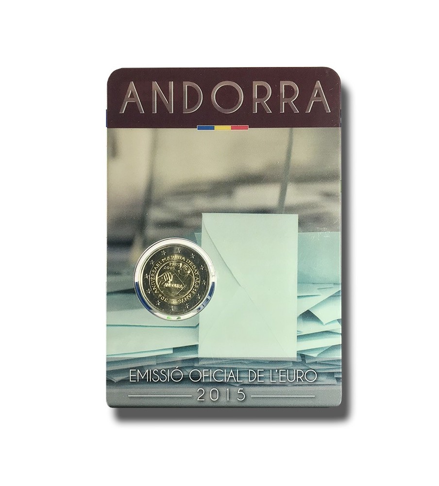2015 Andorra Political Rights 2 Euro Commemorative Coin