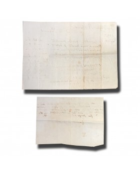 1826 Malta Receipt and 1827 Invoice Lot of 2