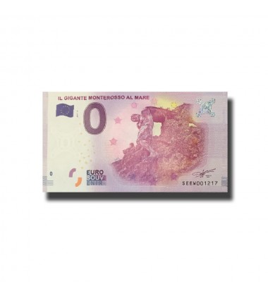 Italy Il Gigante Monterosso Al Mare 0 Euro Banknote Uncirculated 004542
