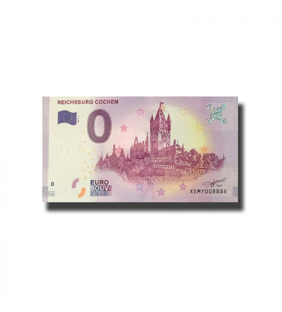 0 Euro Souvenir Banknote Reichsburg Cochem Germany XEMY 2017-1