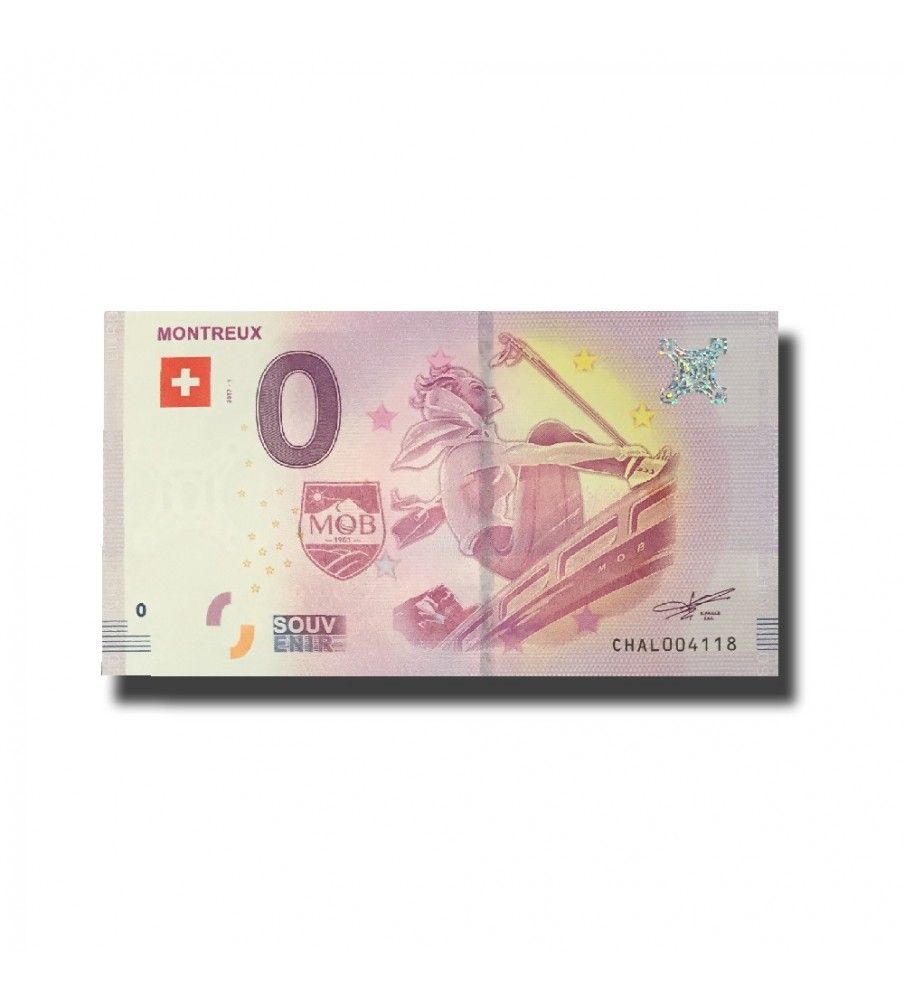 0 Euro Souvenir Banknote Montreux Switzerland CHAL 2017-1