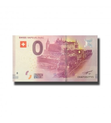 Switzerland Swiss Vapeur Parc 0 Euro Banknote Uncirculated 004588