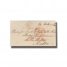 1846 UK To Malta Entire Letter Internal Charge Mark CCS Paid 19 J