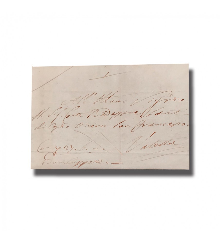1833 Entire Letter From Gozo To Valletta