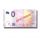 Specimen  Leuchtturm In RED 0 Euro Banknote Uncirculated 004785