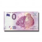 France 2018 La Foret Des Singes Rocamadour 0 Euro Banknote Uncirculated 004834