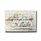 1767 Rome Roma Italy Italia to Malta Entire Letter Cover Postal History 004904
