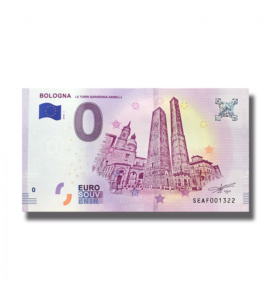 0 Euro Souvenir Banknote Bologna Italy SEAF 2018