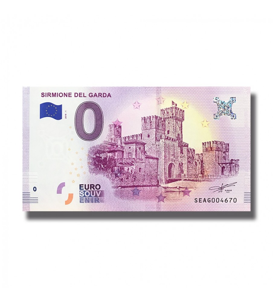 0 Euro Souvenir Banknote Sirmione Del Garda Italy SEAG 2018