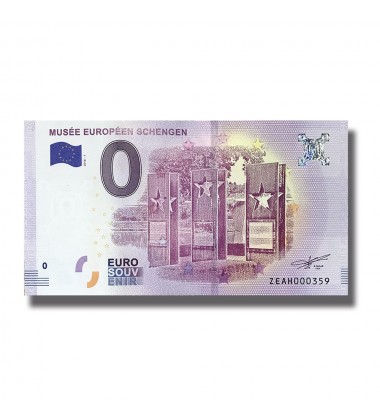 Luxembourg 2018 Musee Europeen Schengen 0 Euro Banknote Uncirculated 005039