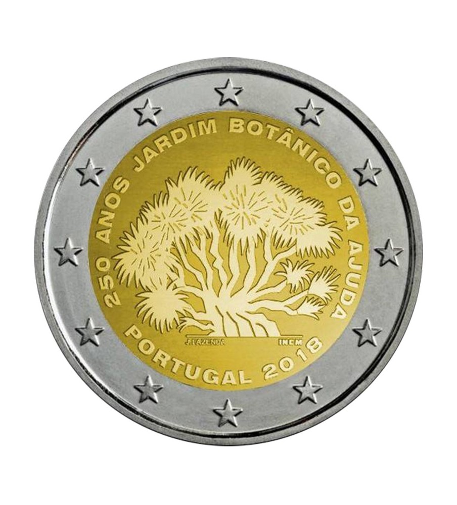 2018 Portugal Ajuda Botanical Gardens 2 Euro Coin