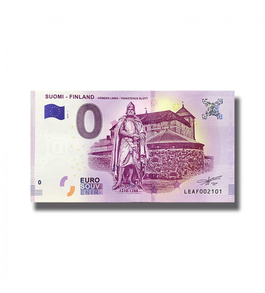 2018 Suomi Finland Hameen Linna 0 Euro Souvenir Banknote 005099